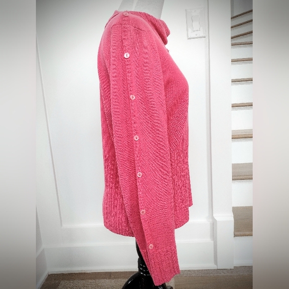 100% Cashmere Pink Sweater Women's Large Perfect Condition New York Avvenire - Picture 4 of 11